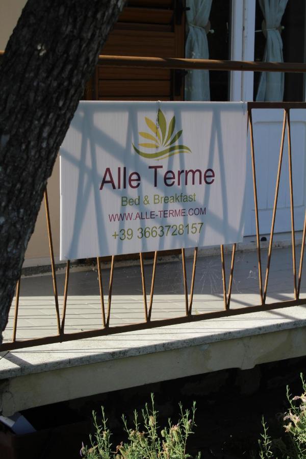 רפולאנו טרמה Alle Terme B&B מראה חיצוני תמונה
